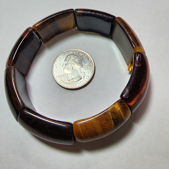 Tiger Eye Multi Color Stretch Bracelet - Picture 8 of 8